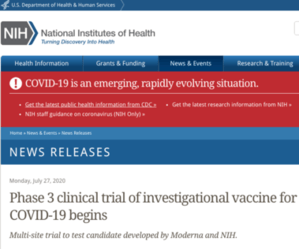 The NIH press release