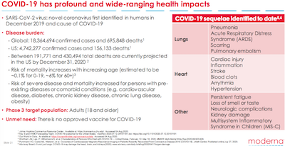 Moderna 2020 Q2 Business Update Slide 21