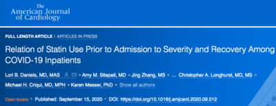 Daniels: Statins and COVID-19