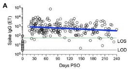 Dan, et al. on SARS-COV-2 spike antibodies over time