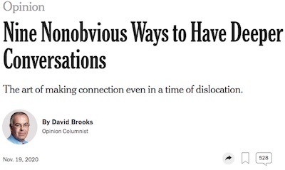 Brooks: Deeper Conversations