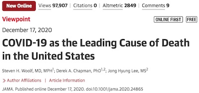 JAMA: COVID-19 is now the leading cause of death in the US