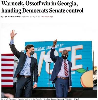 AP: Warnock & Ossof win Georgia