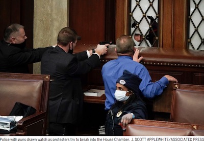 Globe: Capitol police defend House chamber at gunpoint