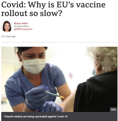 BBC: Why is EU vaccine rollout so slow?