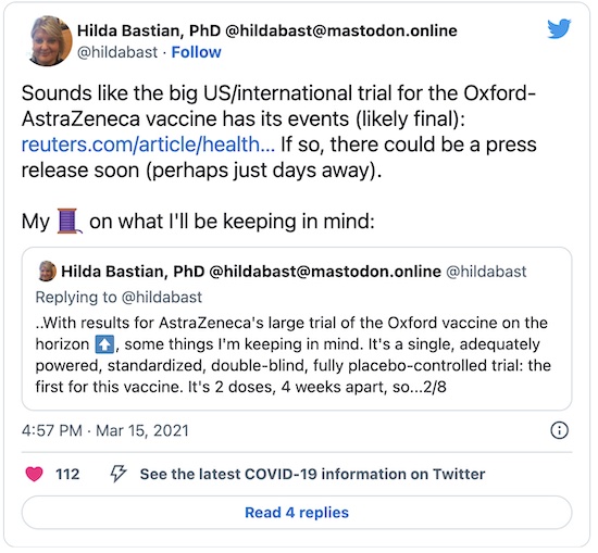 Bastian @ Twitter: AZ/OX trial reached its event count