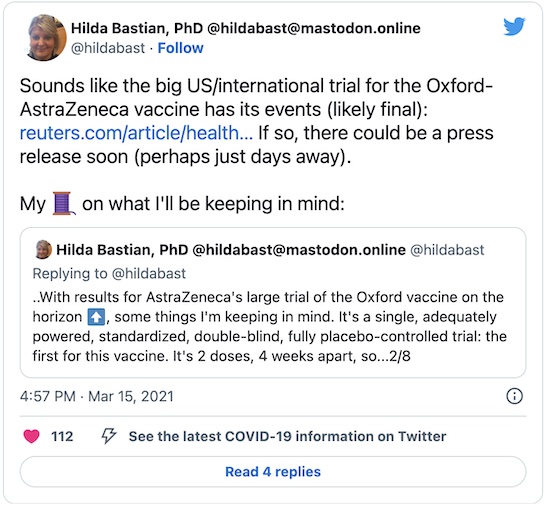 Bastian @ Twitter: AZ/OX trial reached its event count