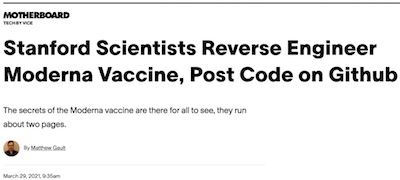 Vice/Motherboard: vaccine mRNA posted on GitHub