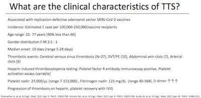 ACIP: characteristics of JnJ patients with thromboses