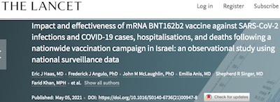 Lancet: Pfizer/BioNTech vs British and South African variants in Israel