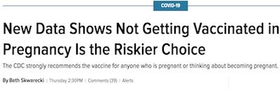 Lifehacker: Not getting vaccinated in pregnancy is the riskier choice
