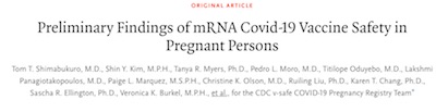 NEJM: mRNA COVID-19 vaccines safe for pregnant persons