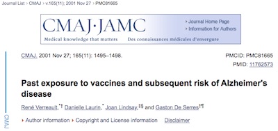 CMAJ: TDaP, polio, and flu vaccines associated with lower Alzheimers