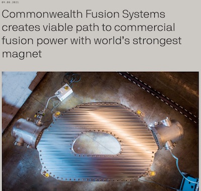 Commonwealth Fusion Systems: 20T high-Tc REBCO magnet