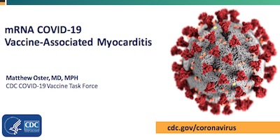 CDC: mRNA COVID-19 vaccine-associated myocarditis