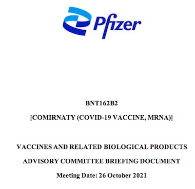 Pfizer: VRBPAC dossier on Pfizer COVID-19 vax for kids