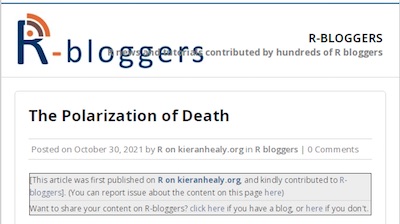 Healy, R-bloggers: The Polarization of Death