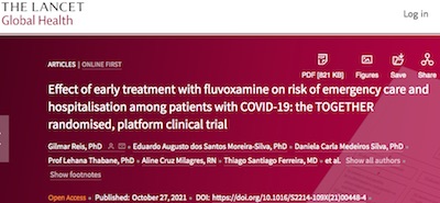 Lancet: Fluvoxamine and COVID-19