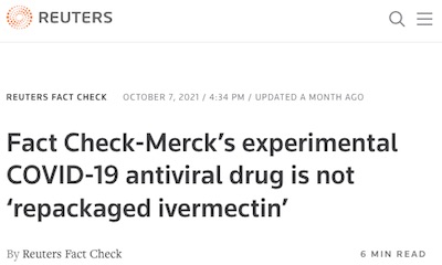 Reuters Fact Check: molnupiravir is not ivermectin
