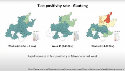 YLE: Increase in positive test rates in Gauten, South Africa, over 2 weeks