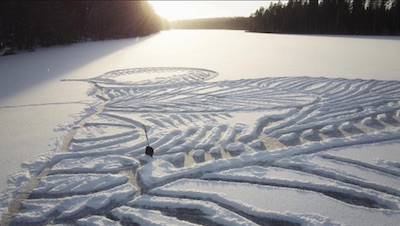 Ephemeral art: it's all about the snow shovel