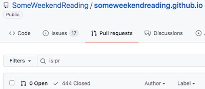Pull requests as of 2021-Dec-31