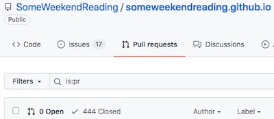 Pull requests as of 2021-Dec-31