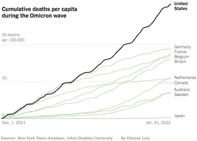 Leonhardt @ NYT: US death rate dramatically exceeds developed world