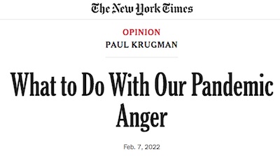 Krugman @ NYT: What to Do With Our Pandemic Anger
