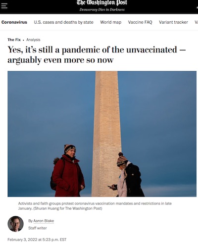 Blake @ WaPo: Still a pandemic of the unvaccinated