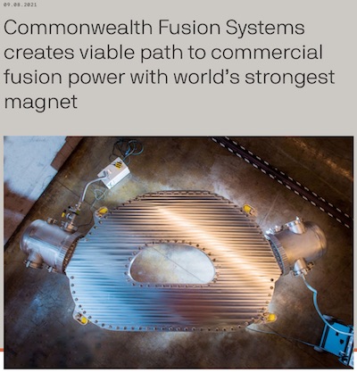 Commonwealth Fusion Systems: 40 Tesla REBCO magnet