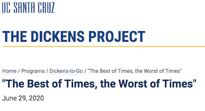 Charles Dickens, A Tale of Two Cities: The best of times, the worst of times