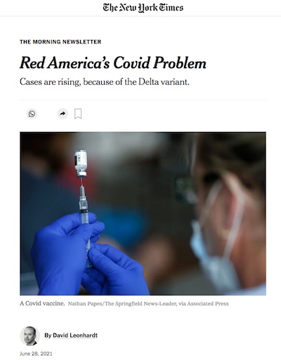 Leonhardt @ NYT: Red America's COVID Problem