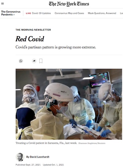 Leonhardt @NYT: Red COVID