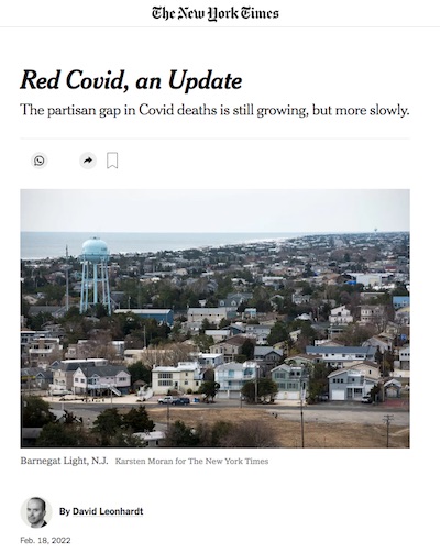 Leonhardt @ NYT: Red COVID Update