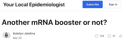 Jetelina @ Your Local Epidemiologist: Getting a 2nd booster