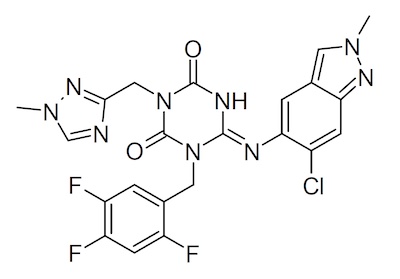 Wikipedia: Structure of ensitrelvir/Xocova/S-217622