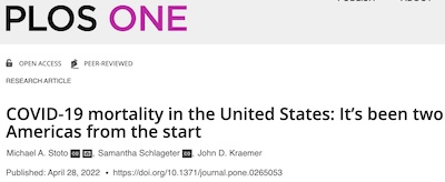 Stoto, et al. @ PLoS ONE: COVID-19 excess mortality in the South