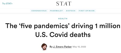 Parker @ STAT: 5 phases of pandemic to 1 million dead