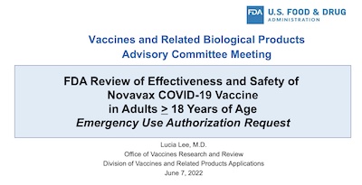 Lee @ FDA: NVX-CoV2373 EUA application