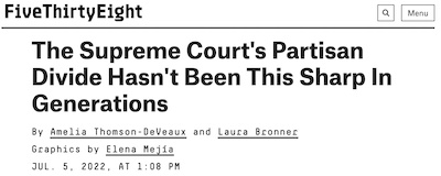 Thomson-DeVeaux & Bronner @ 538: SCOTUS more sharply divided than in generations