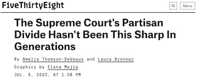 Thomson-DeVeaux & Bronner @ 538: SCOTUS more sharply divided than in generations
