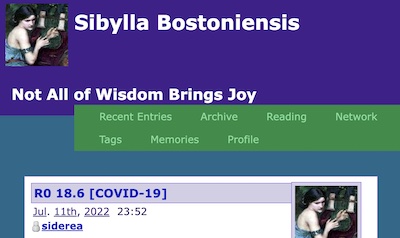 Sibylla Bostoniensis: R0 = 18.6