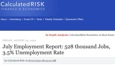 McBride @ Calculated Risk: July 2022 unemployment report