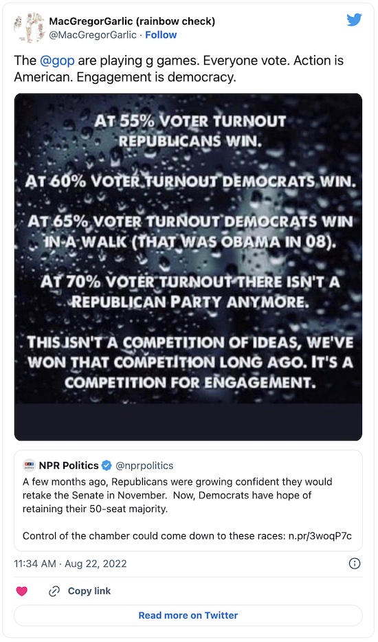 Twitter: High voter turnout kills the GOP