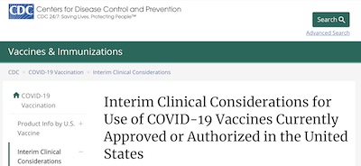 US CDC: Current COVID-19 vaccine guidelines