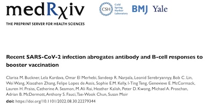 Buckner, et al. @ medRxiv: Timing of previous vaccination/infection with booters