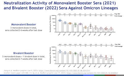 Scobie @ CDC: Monovalent vs bivalent sera neutralization of viral variants