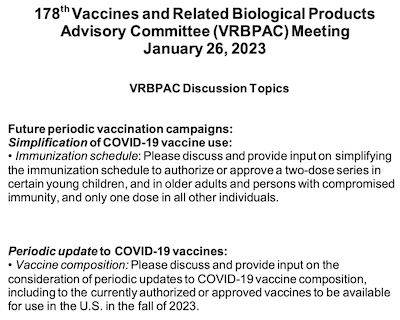FDA VRBPAC: Meeting Discussion Topics