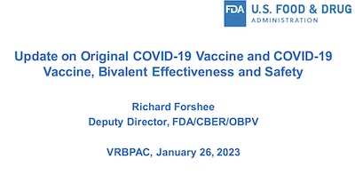 Forshee @ FDA: Another safety & efficacy study of bivalent vaccines